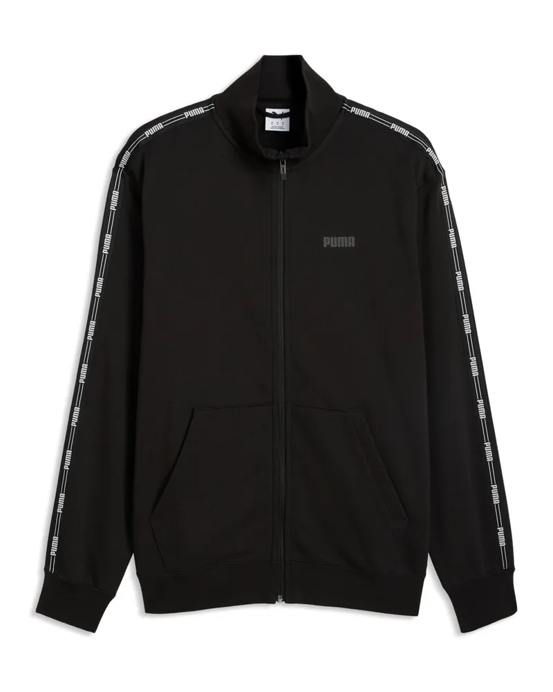 Puma Tape Trainingsjacke Herren, Kleidung, Schwarz Schwarz