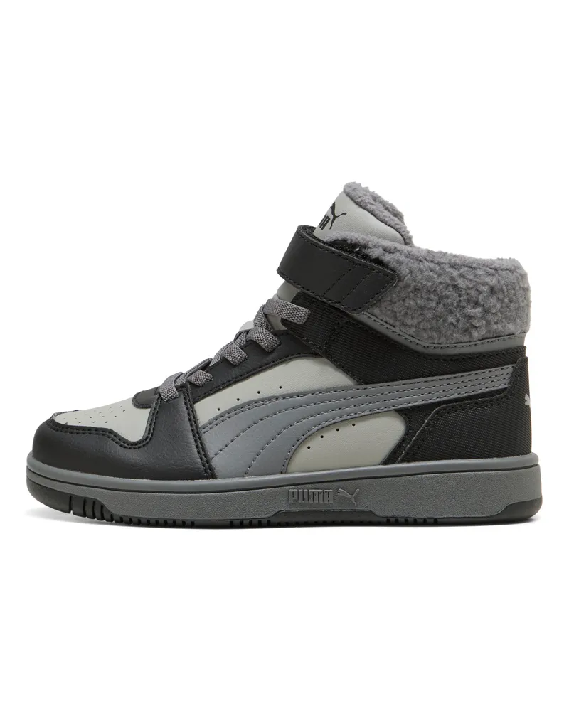 Puma Rebound Slam Mid Cosy Sneakers Kinder, Accessoires, Grau Grau