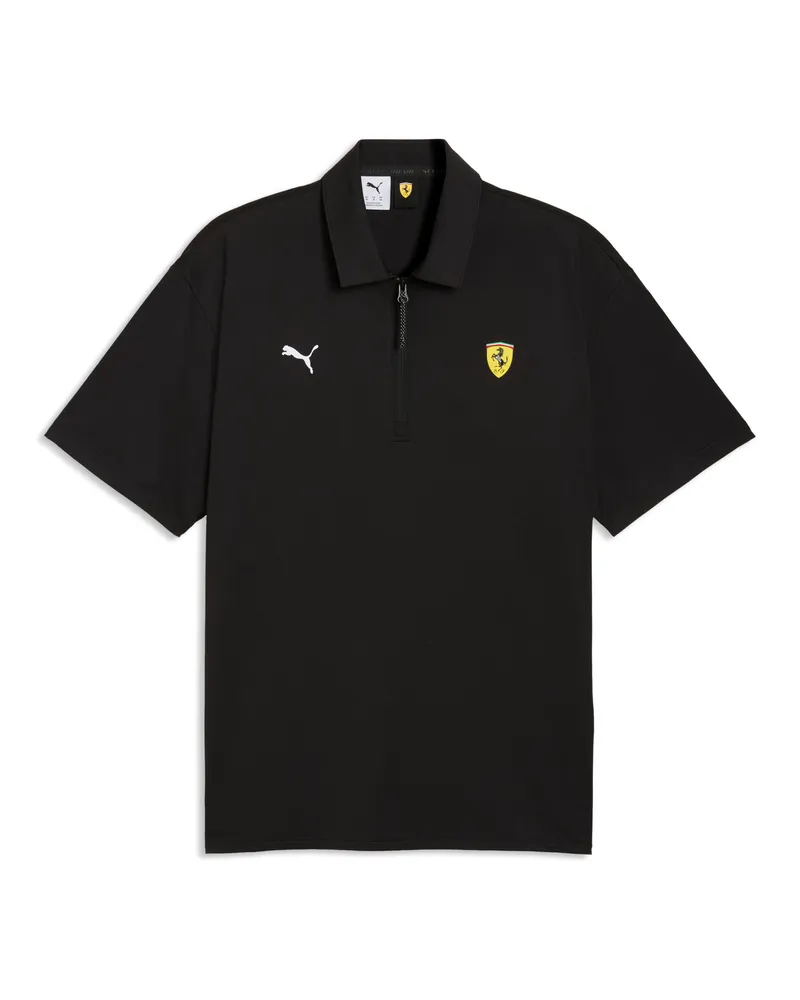 Puma Scuderia Ferrari Cloudspun Polo Herren, Accessoires, Schwarz Schwarz