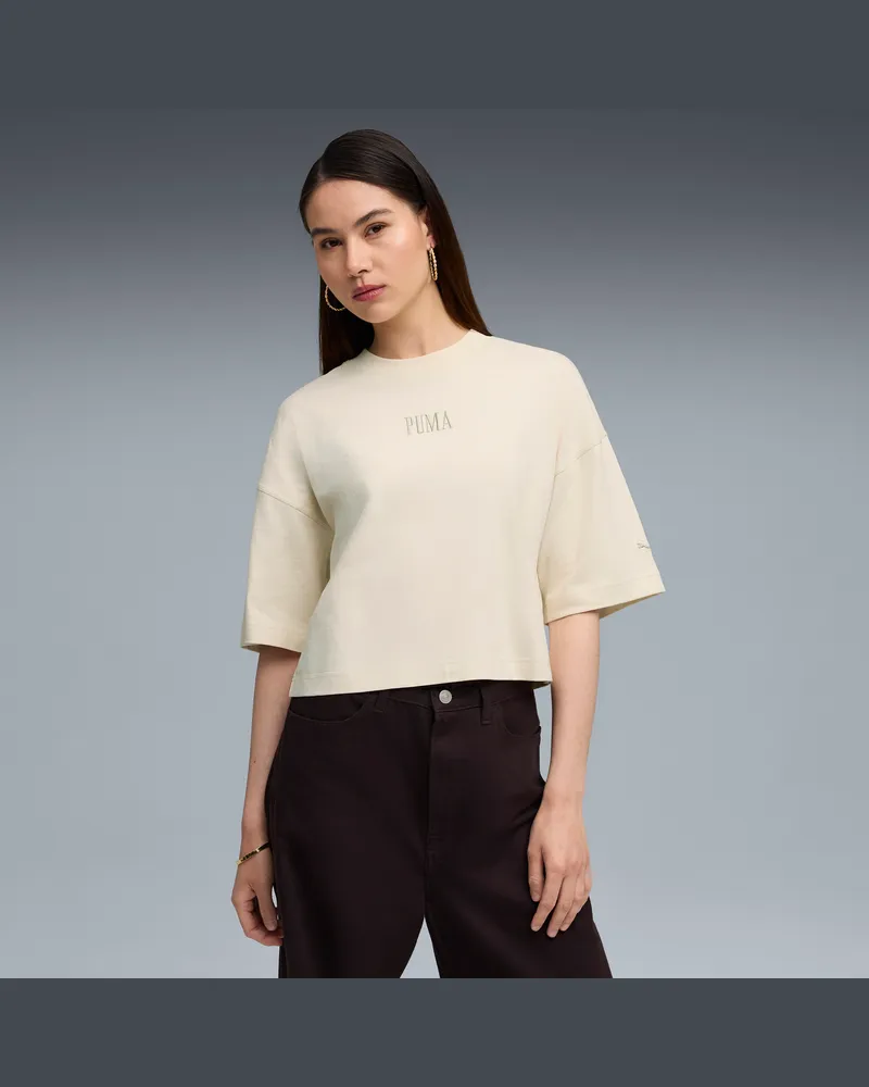 Puma Premium Essentials Oversized Graphic T-Shirt Damen, Kleidung, WeiÃŸ Weiãÿ