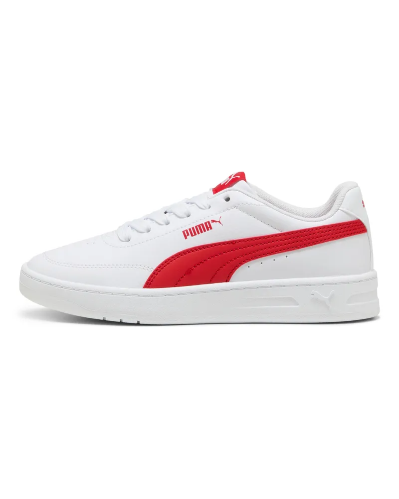 Puma Court Classic Clean Sneakers Teenager, Schuhe, Weiß Weiß
