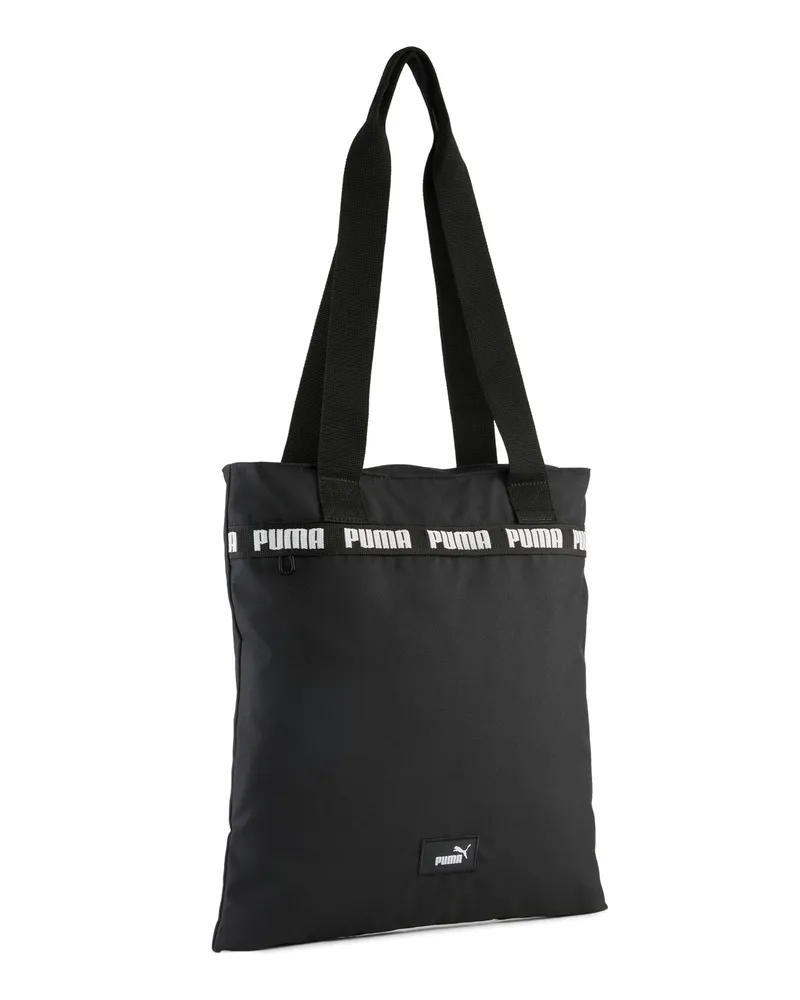 Puma Phase Tape 9 l Tote-Bag, Accessoires, Schwarz Schwarz