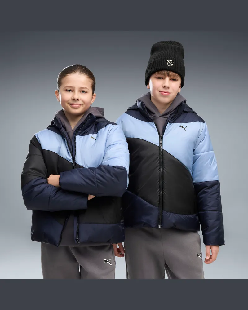 Puma Relaxed Steppjacke Teenager, Kleidung, Blau Blau