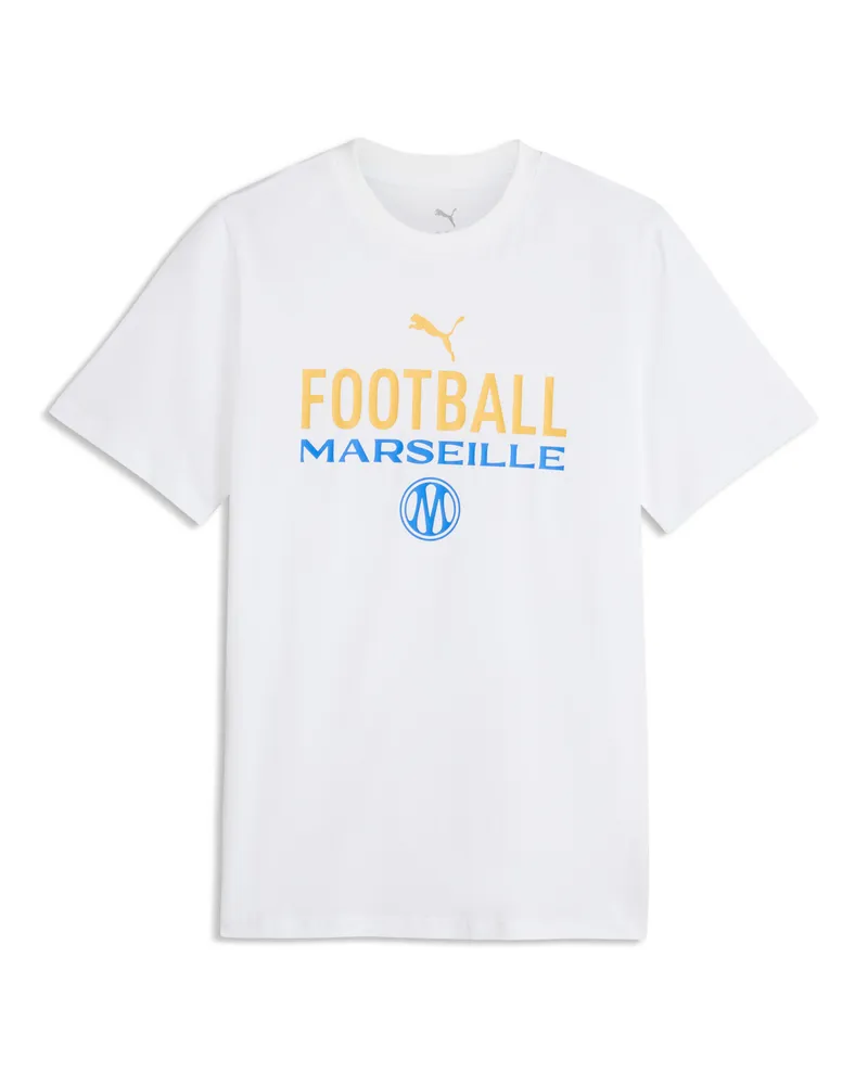 Puma Olympique de Marseille ftblCulture T-Shirt Herren, Accessoires, Weiß Weiß