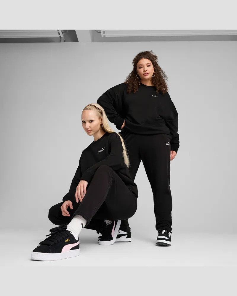 Puma ESS Small No. 1 Logo Jogginghose Damen, Kleidung, Schwarz Schwarz