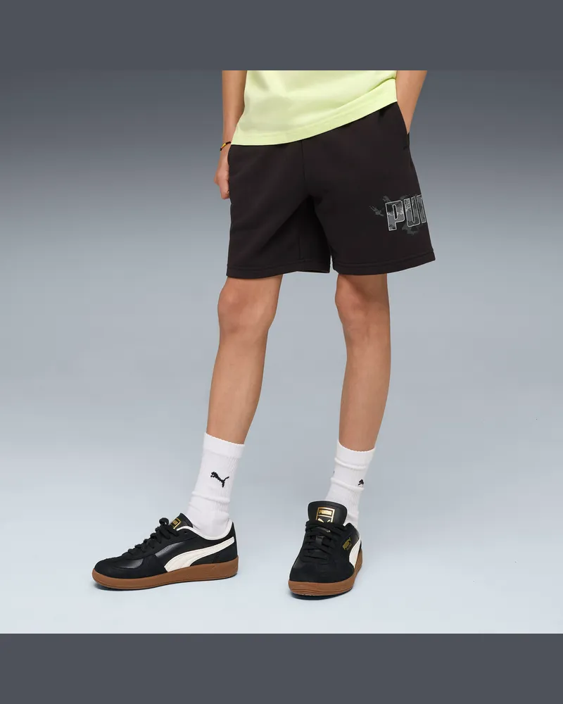 Puma Essentials Camo Shorts Teenager, Accessoires, Schwarz Schwarz
