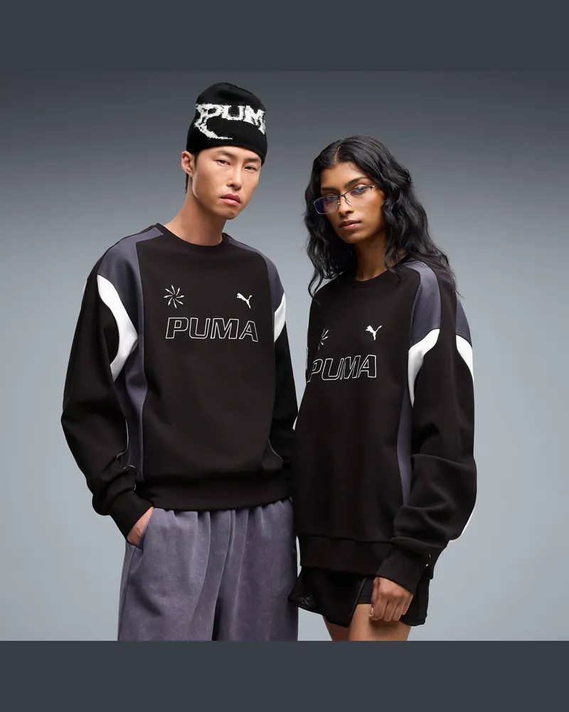 Puma FUTURE..ARCHIVE Relaxed Moto Sweatshirt Unisex, Accessoires, Schwarz Schwarz