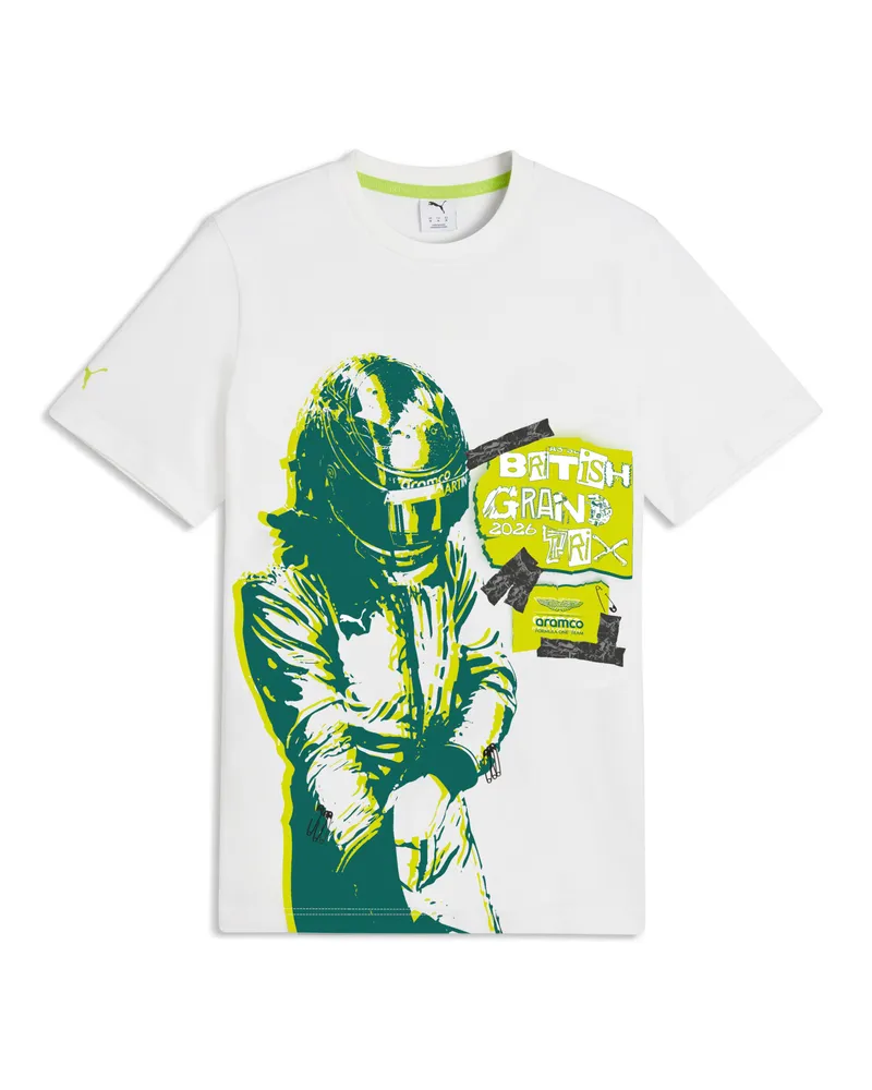 Puma x ASTON MARTIN ARAMCO F1® TEAM Race T-Shirt Herren, Accessoires, Weiß Weiß