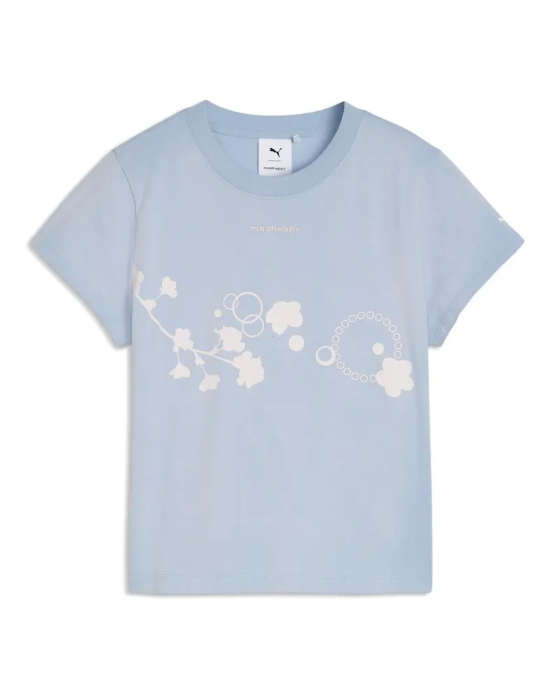 Puma x MADHAPPY Slim T-Shirt Damen, Kleidung, Blau Blau
