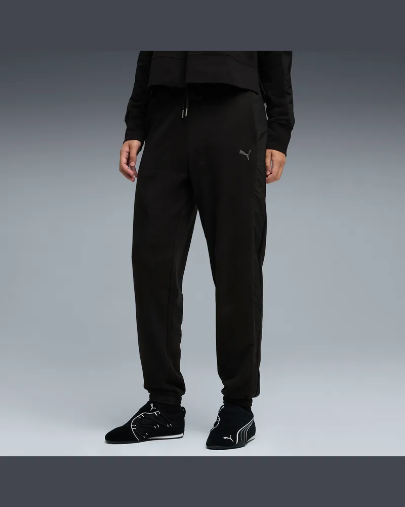 Puma HER High-Waist-Jogginghose Damen, Kleidung, Schwarz Schwarz