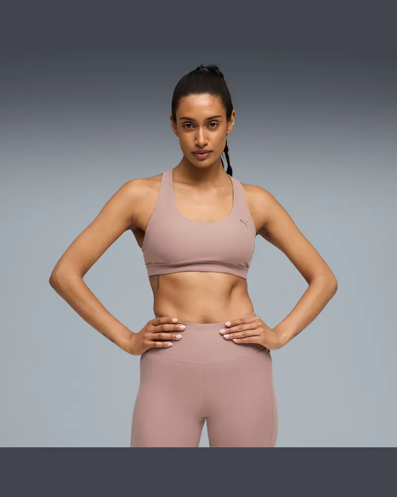 Puma CLOUDSPUN Trainings-BH Damen, Kleidung Beige