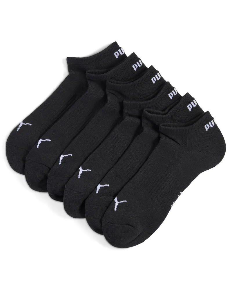 Puma Gepolsterte Sneakersocken Unisex (3er-Pack), Kleidung, Schwarz Schwarz