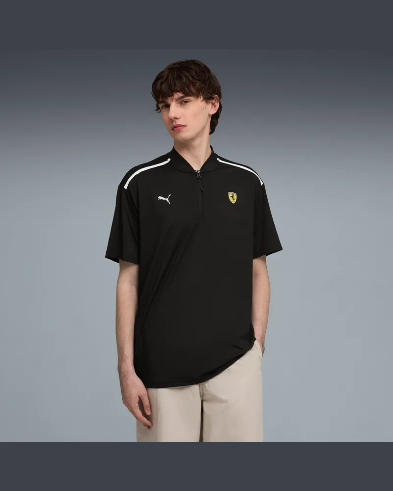 Puma Scuderia Ferrari Premium CLOUDSPUN Polo Herren, Kleidung, Schwarz Schwarz