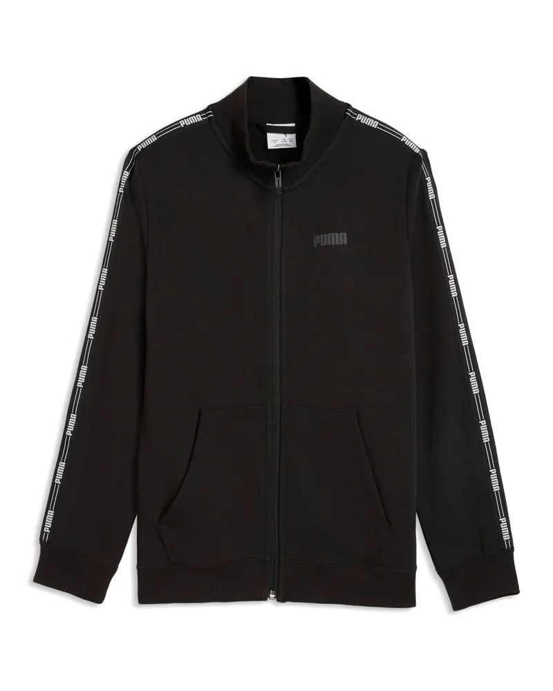 Puma Tape Kapuzenjacke Teenager, Kleidung, Schwarz Schwarz