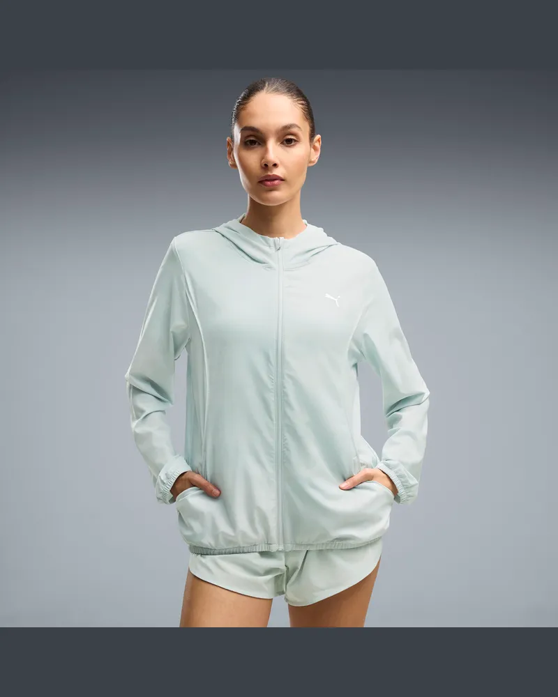 Puma Run Velocity Gewebte Jacke mit Print Damen, Kleidung, Grün Grün