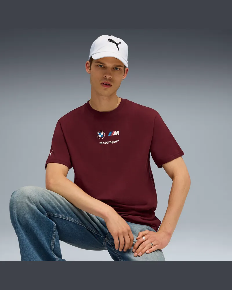 Puma BMW M Motorsport Essentials Logo T-Shirt Herren, Kleidung, Rot Rot