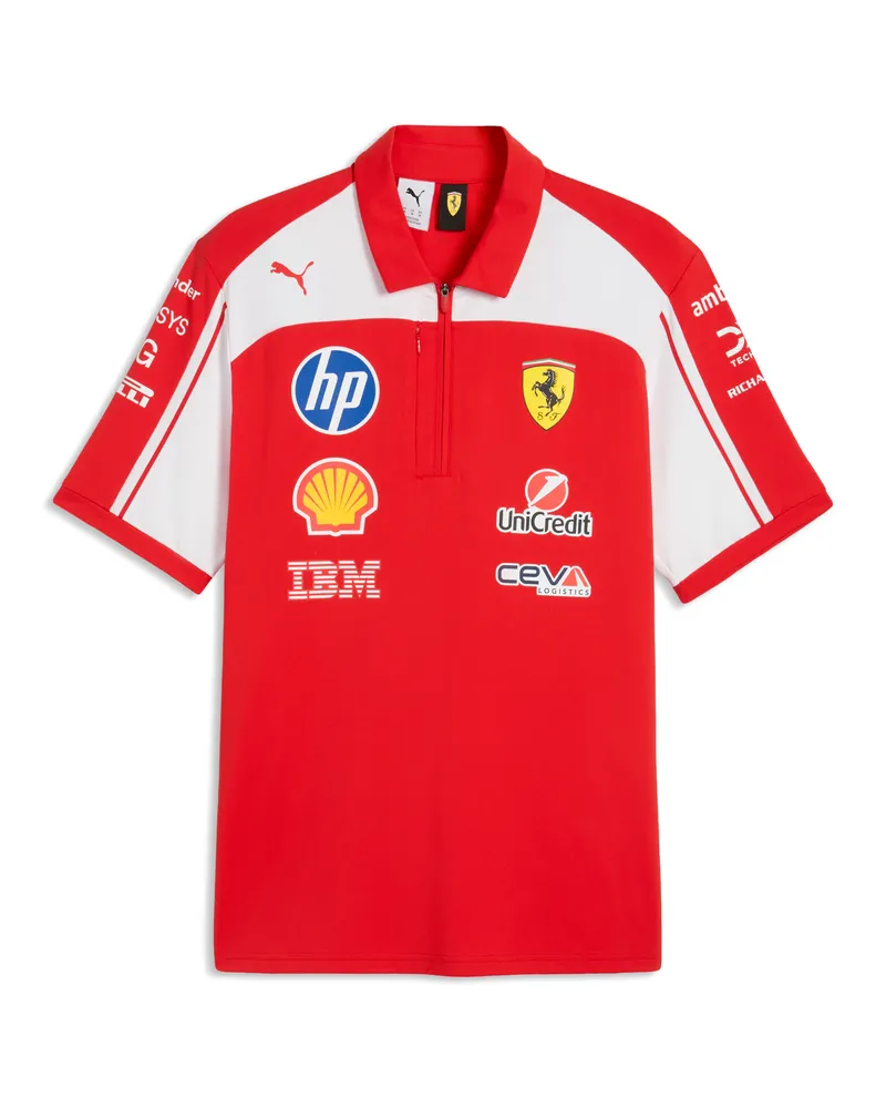 Puma Scuderia Ferrari HP Replica Authentic Polo Unisex, Accessoires, Rot Rot