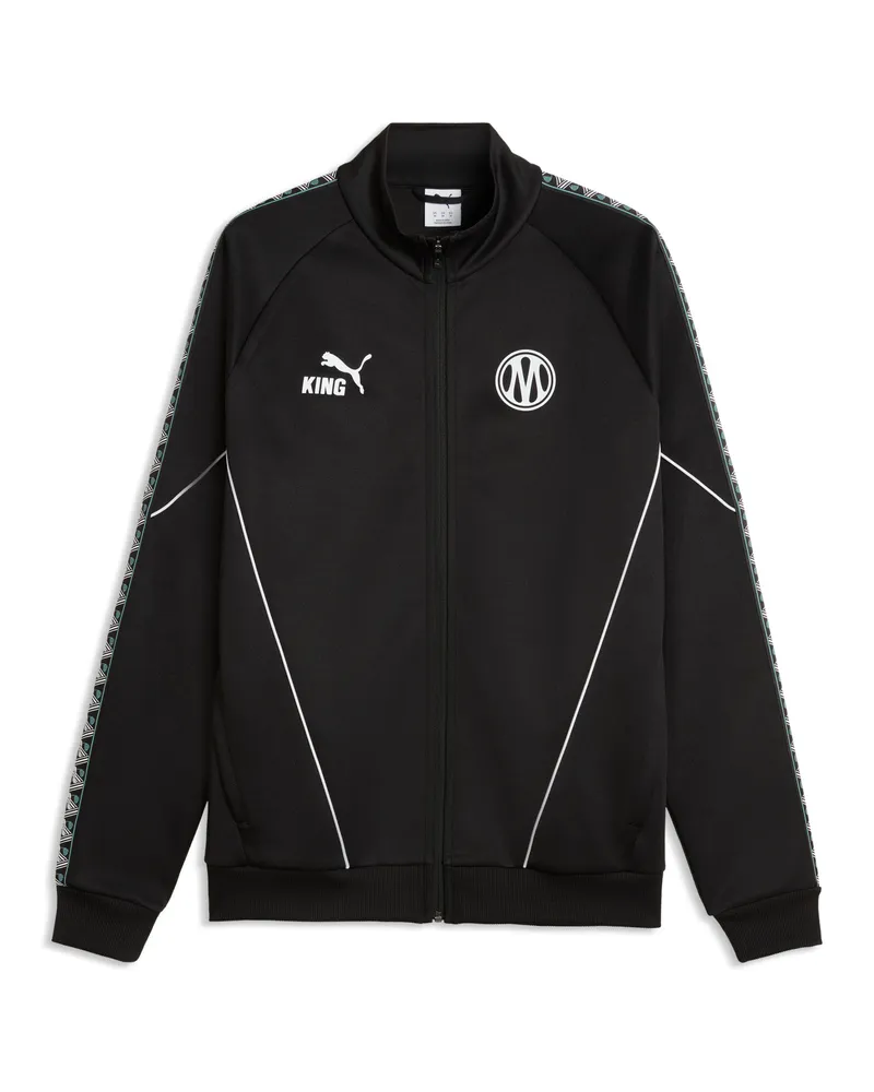 Puma Olympique de Marseille KING Anthem Jacke mit Reißverschluss Herren, Accessoires, Schwarz Schwarz