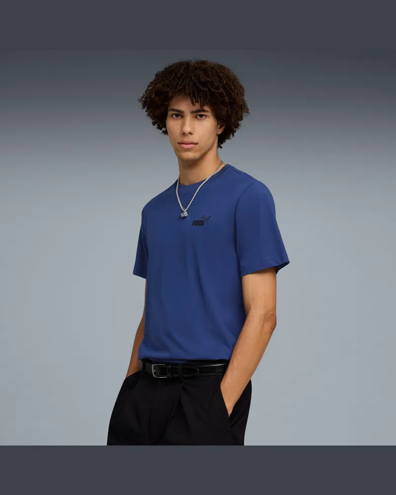 Puma Essentials Small No. 1 Logo T-Shirt Herren, Kleidung, Blau Blau