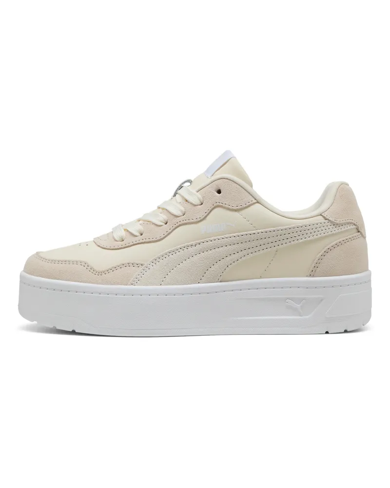 Puma Court Lally Skye Suede Sneakers Damen, Schuhe, Weiß Weiß