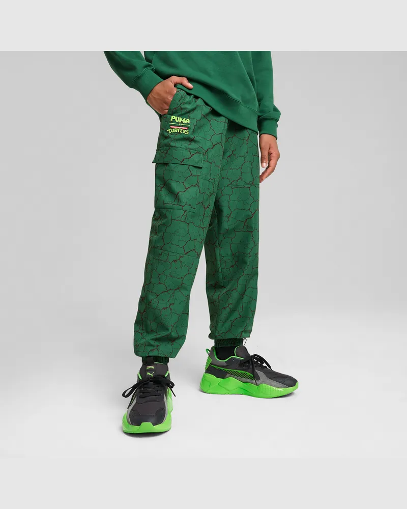Puma x TMNT Relaxed Gewebte Cargohose Teenager, Kleidung, Grün Grün
