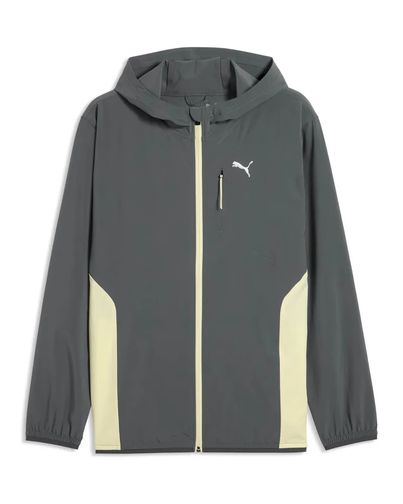 Puma FLEX STRETCH Gewebte Trainingsjacke Herren, Kleidung, Grau Grau
