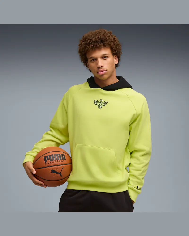 Puma Melo Alwayz On 1 Basketballhoodie Herren, Kleidung, Gelb Gelb