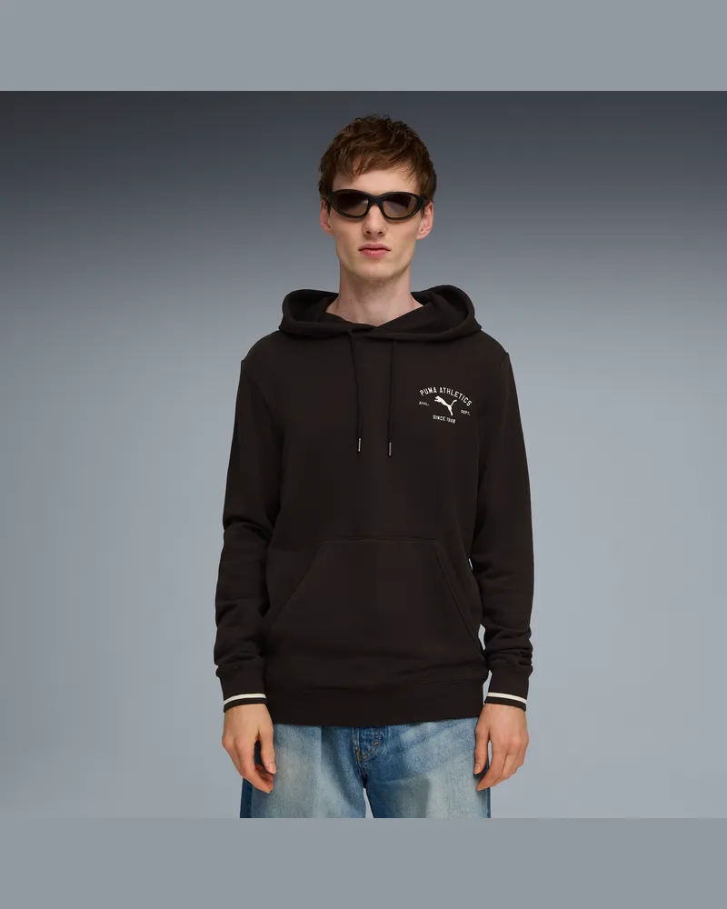 Puma Class Graphic Hoodie Herren, Kleidung, Schwarz Schwarz