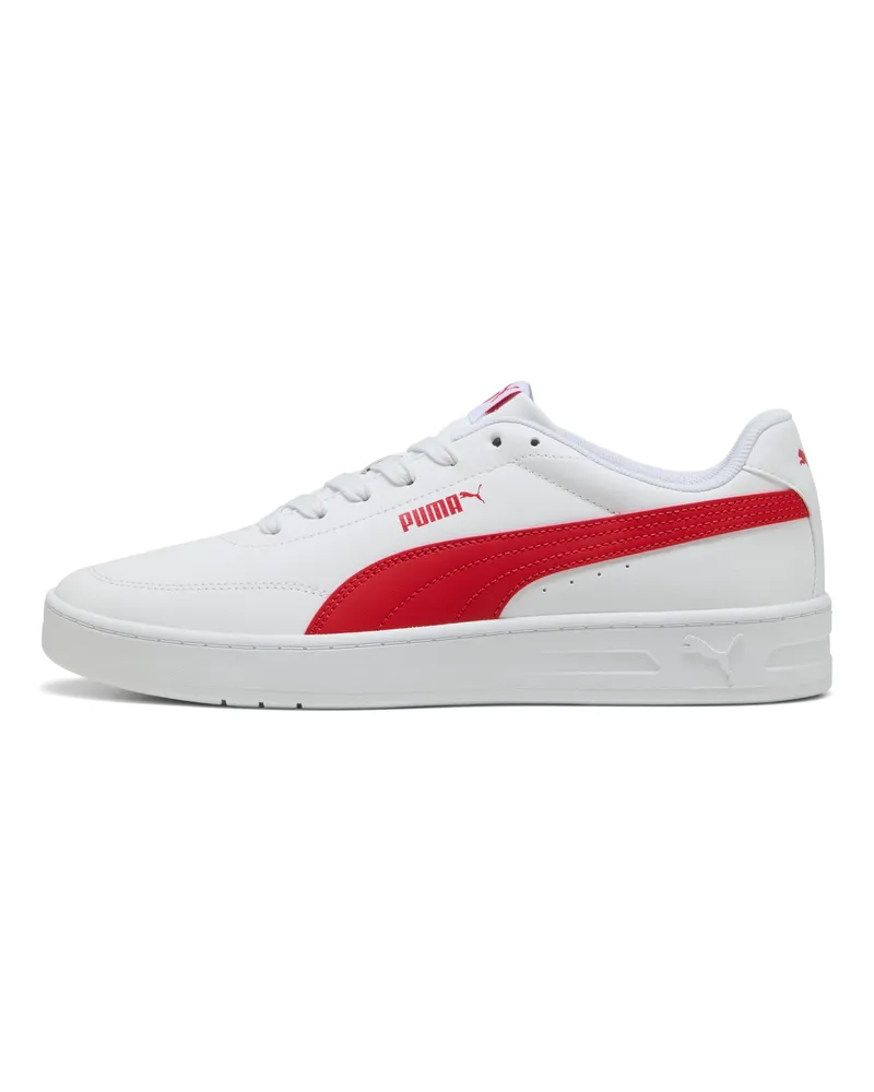 Puma Court Classic Clean Sneakers Unisex, Schuhe, Weiß Weiß