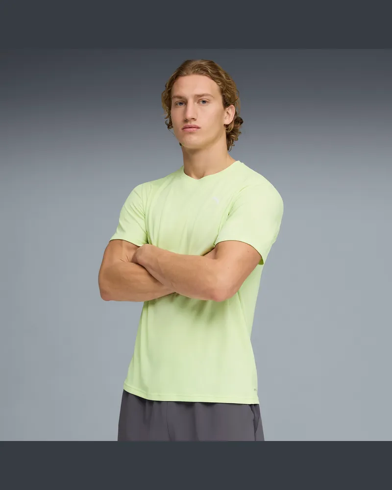 Puma Train All Day Essentials Poly Texture T-Shirt Herren, Kleidung, Grün Grün