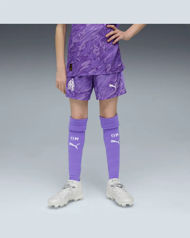 Puma Olympique de Marseille 25/26 Torwartshorts Teenager, Kleidung, Lila Lila