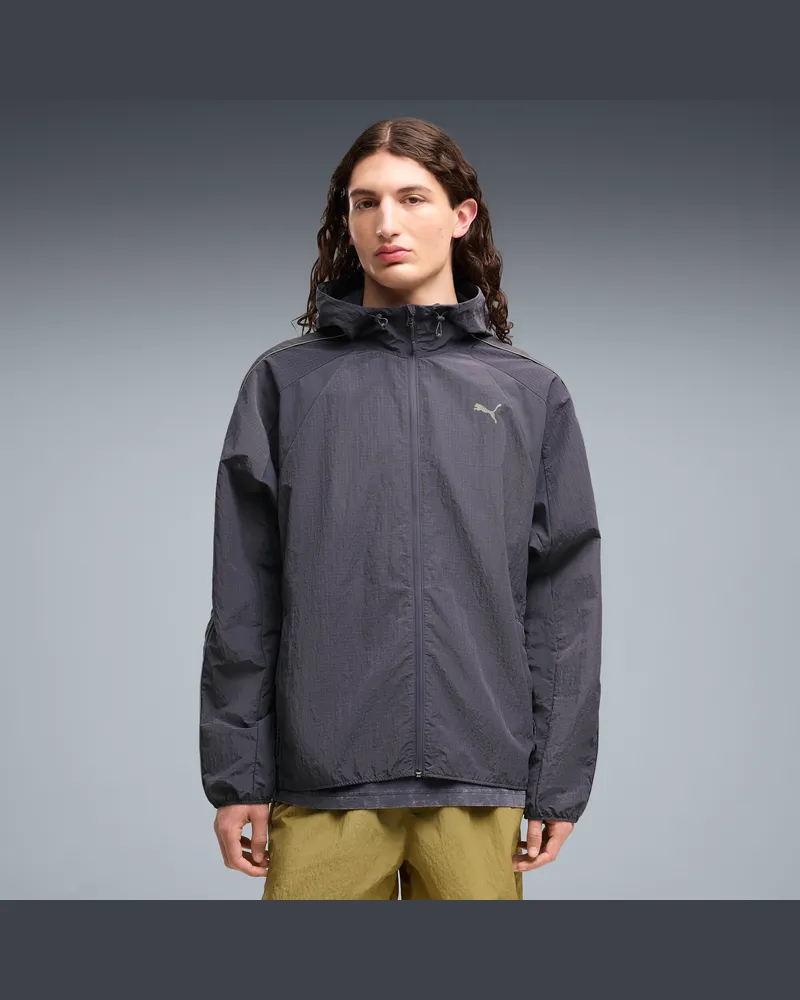 Puma Run Culture Collective T7 Relaxed Trainingsjacke Herren, Kleidung, Grau Grau