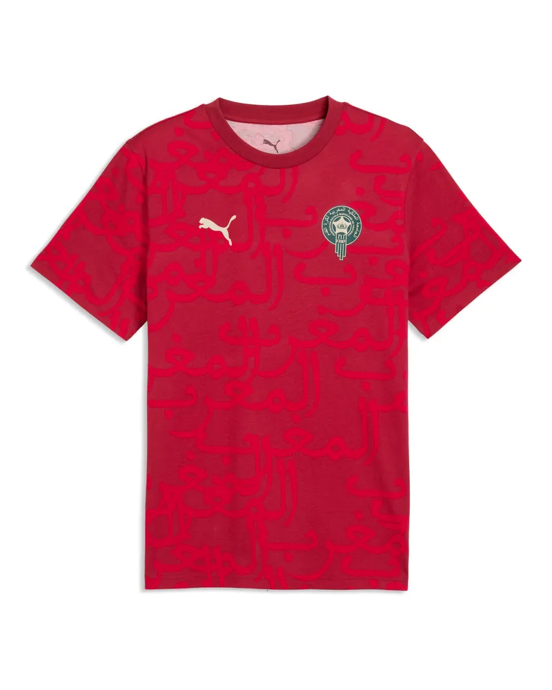 Puma Marokko ftblCulture T-Shirt mit Print Herren, Accessoires, Rot Rot