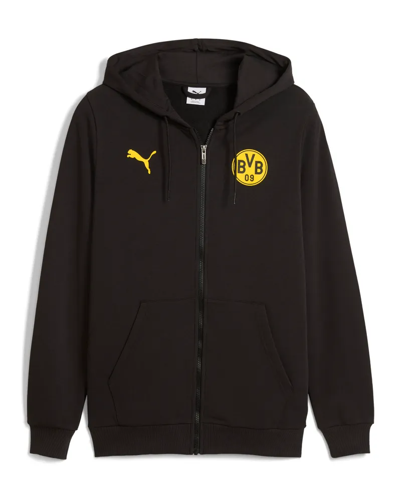 Puma Borussia Dortmund FtblCulture Kapuzenjacke Herren, Accessoires, Schwarz Schwarz