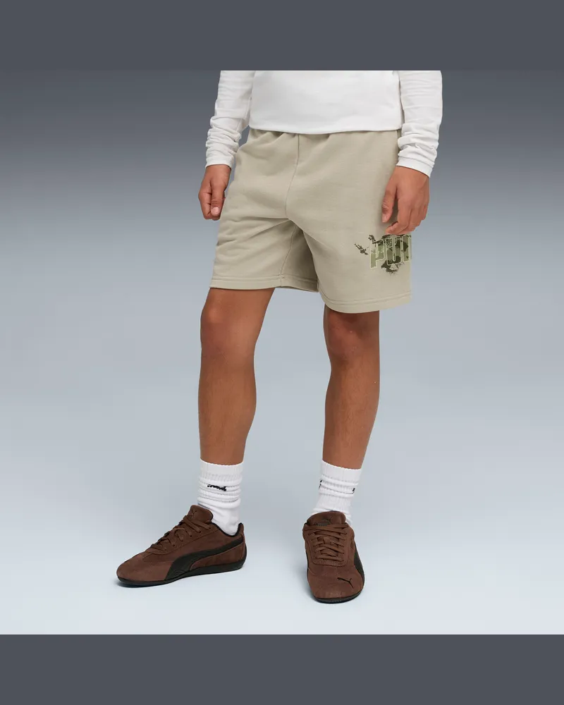 Puma Essentials Camo Shorts Teenager, Accessoires Beige