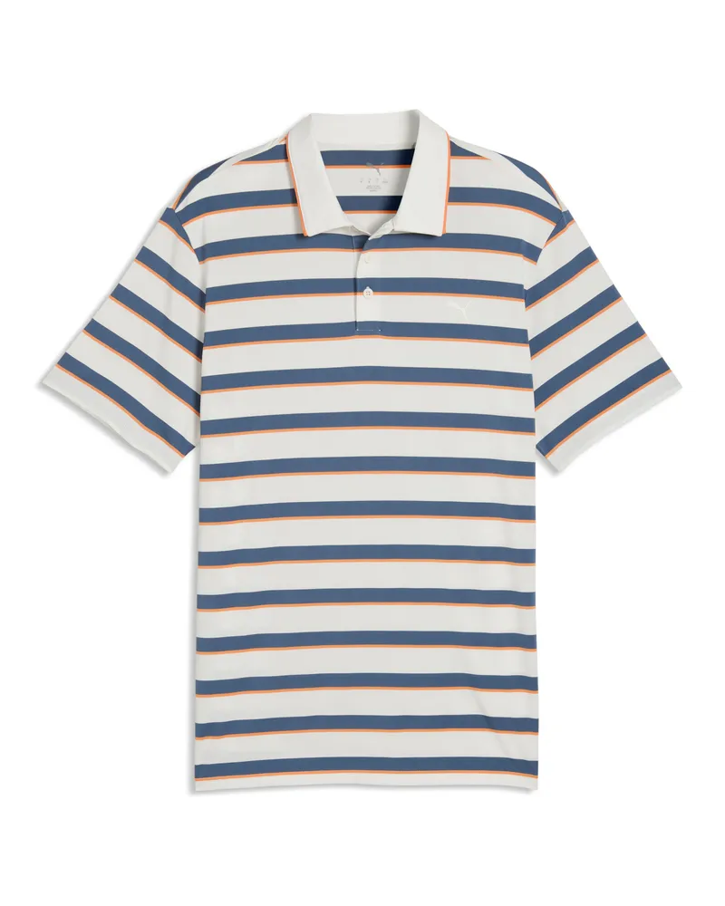Puma CLOUDSPUN Gestreiftes Golfpolo Herren, Kleidung, Weiß Weiß