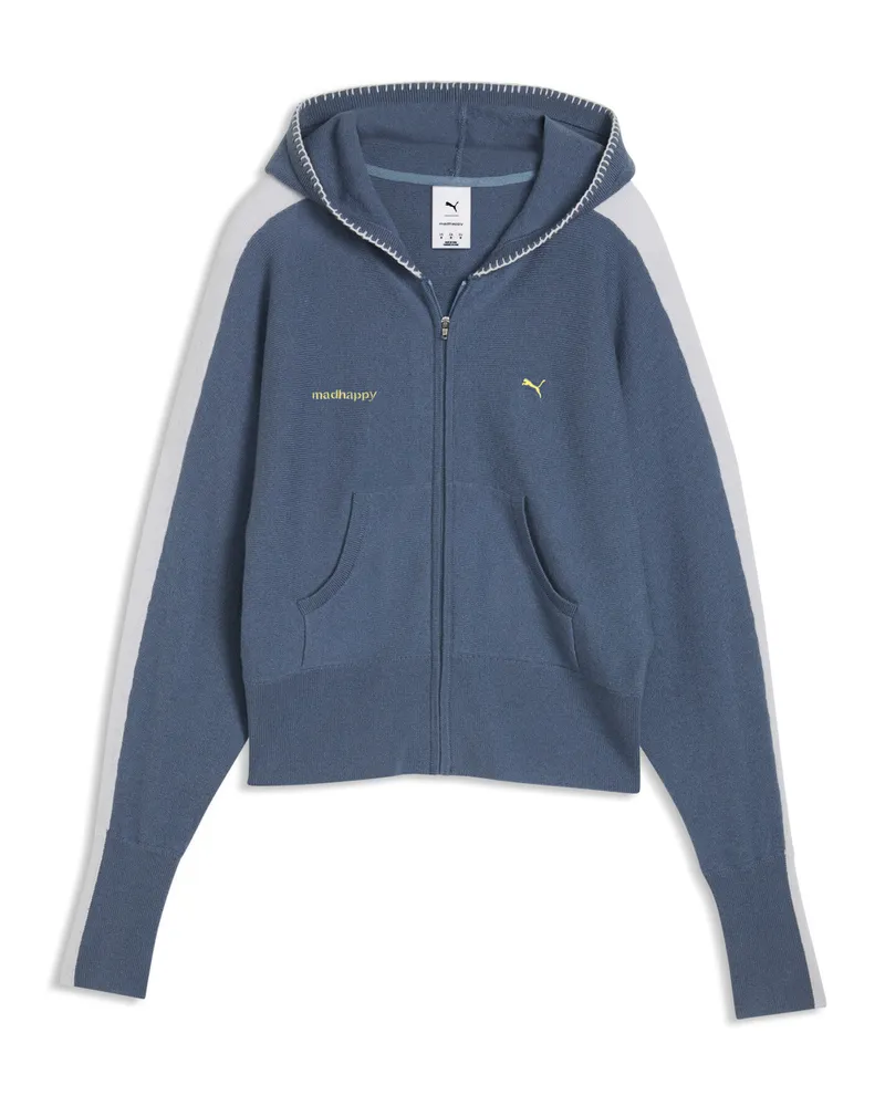 Puma x MADHAPPY T7 Strickjacke Damen, Accessoires, Blau Blau
