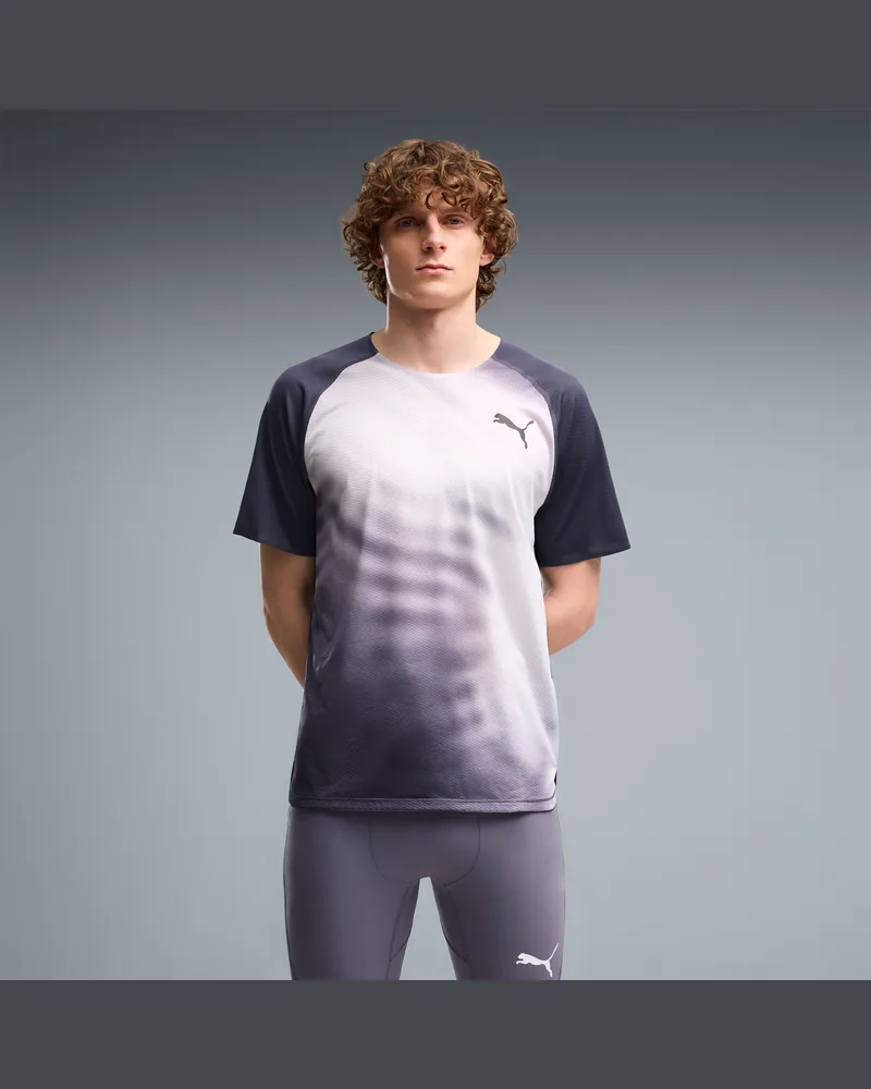 Puma Lightspeed Graphic Laufshirt Herren, Kleidung, Grau Grau