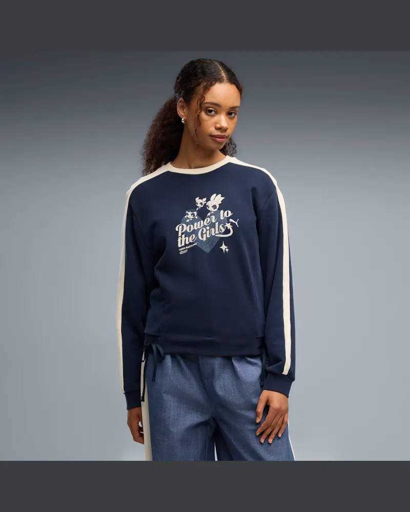 Puma x POWERPUFF GIRLS Sweatshirt Damen, Kleidung, Blau Blau