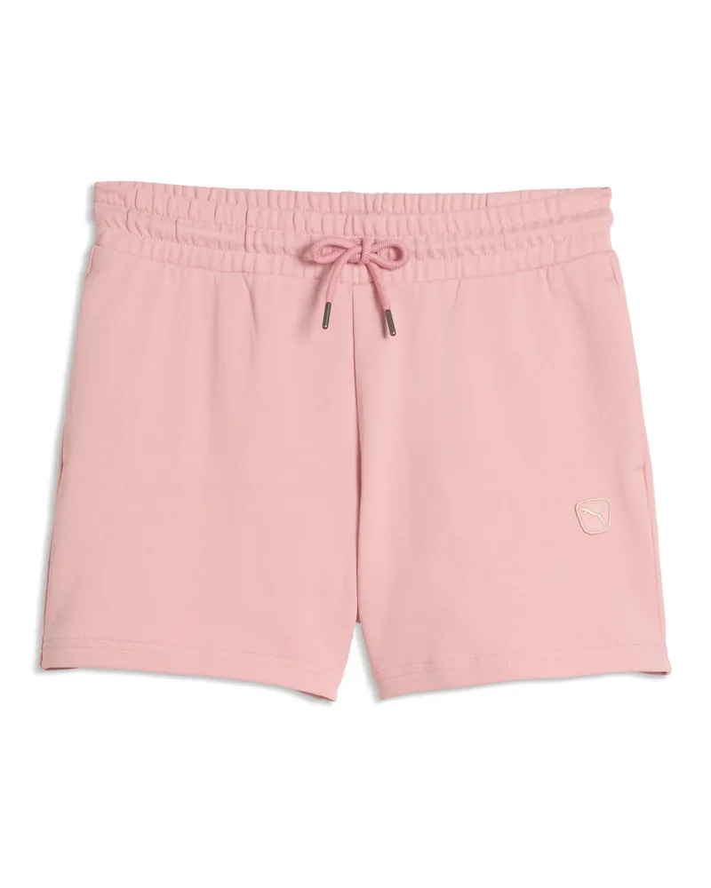 Puma Essentials Elevated Mid-Rise 5" Shorts Damen, Accessoires, Rosa Rosa