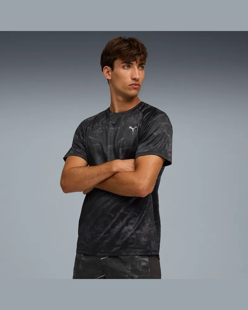 Puma RUN VELOCITY T-Shirt Herren, Kleidung, Schwarz Schwarz