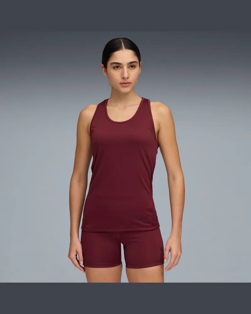 Puma TAD ESSENTIALS Racerback-Tanktop Damen, Kleidung, Rot Rot