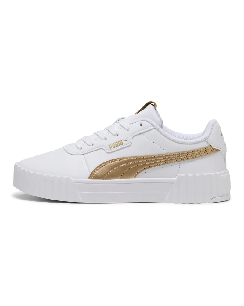 Puma Carina 3.0 Metallisch Glam Sneakers Damen, Schuhe, Weiß Weiß