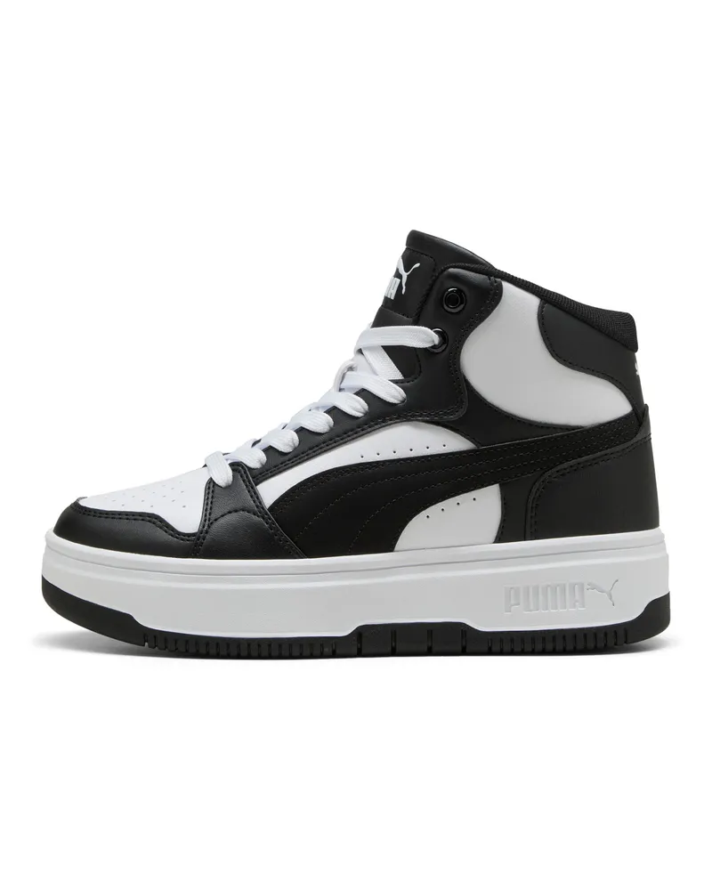 Puma Rebound Femme Mid Sneakers Damen, Schuhe, Weiß Weiß