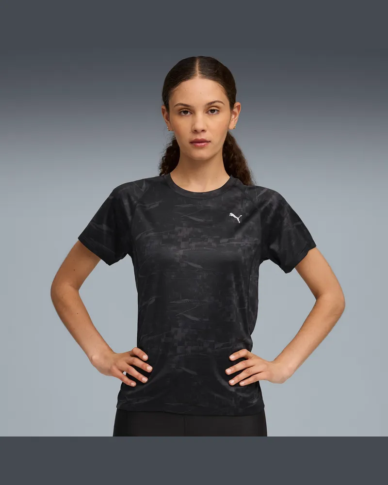 Puma RUN VELOCITY T-Shirt Damen, Kleidung, Schwarz Schwarz