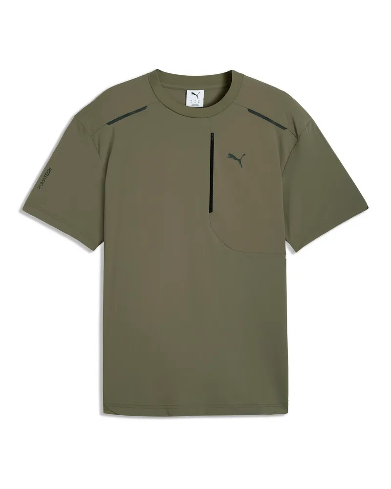 Puma TECH Relaxed Pocket T-Shirt Herren, Accessoires, Grün Grün
