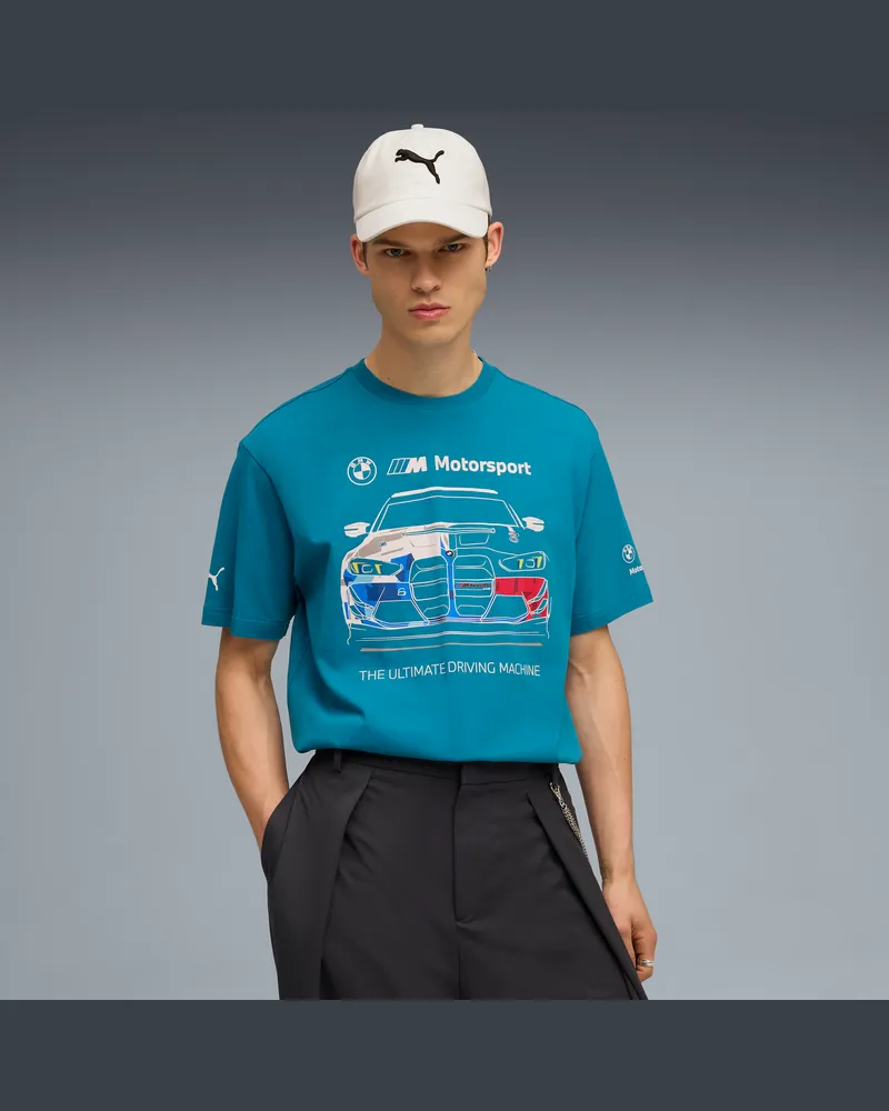 Puma BMW Motorsport Bold Graphic T-Shirt Herren, Kleidung, Blau Blau