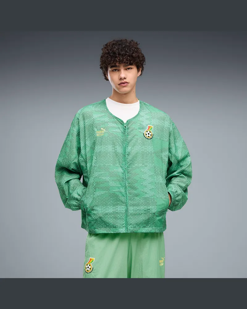 Puma x GHANA x SALEHE BEMBURY KING Trainingsjacke Herren, Kleidung, Grün Grün