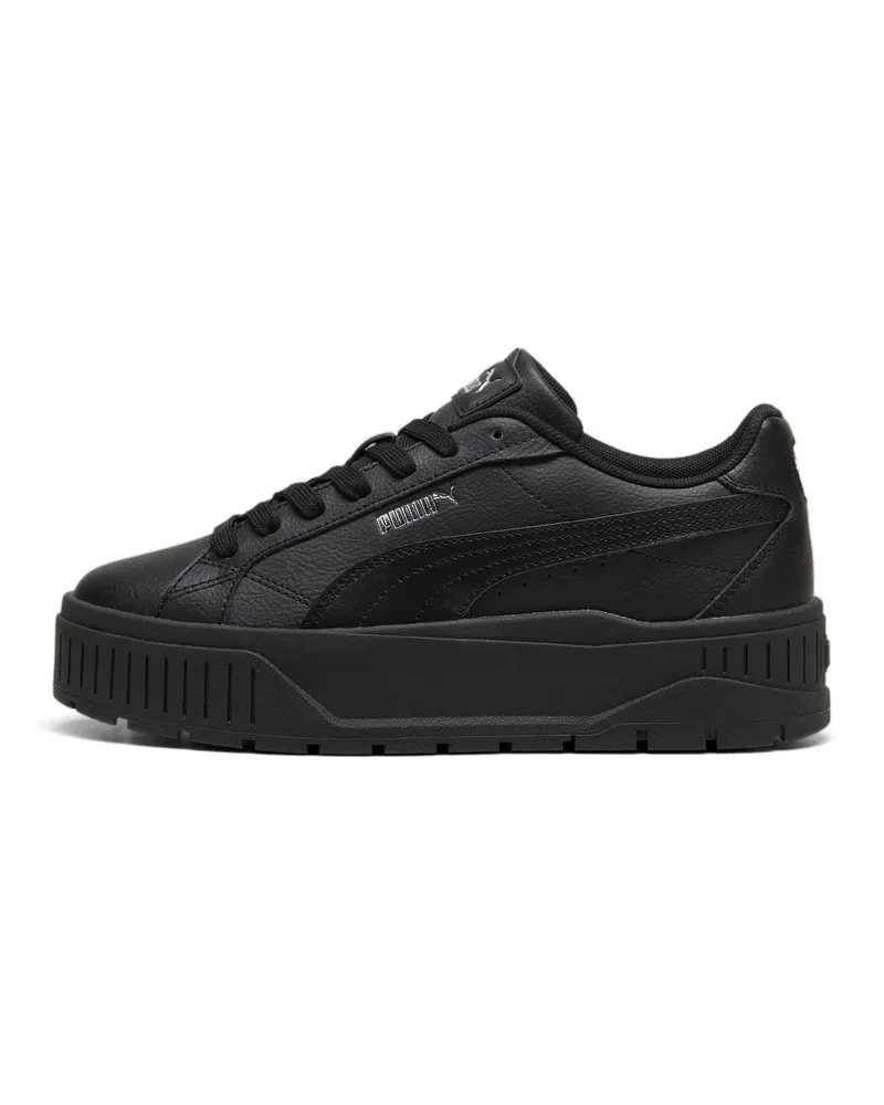Puma Karmen II Leather Sneakers Damen, Schuhe, Schwarz Schwarz