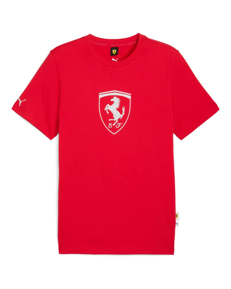 Puma Scuderia Ferrari Sportswear Tonal Shield T-Shirt Herren, Accessoires, Rot Rot